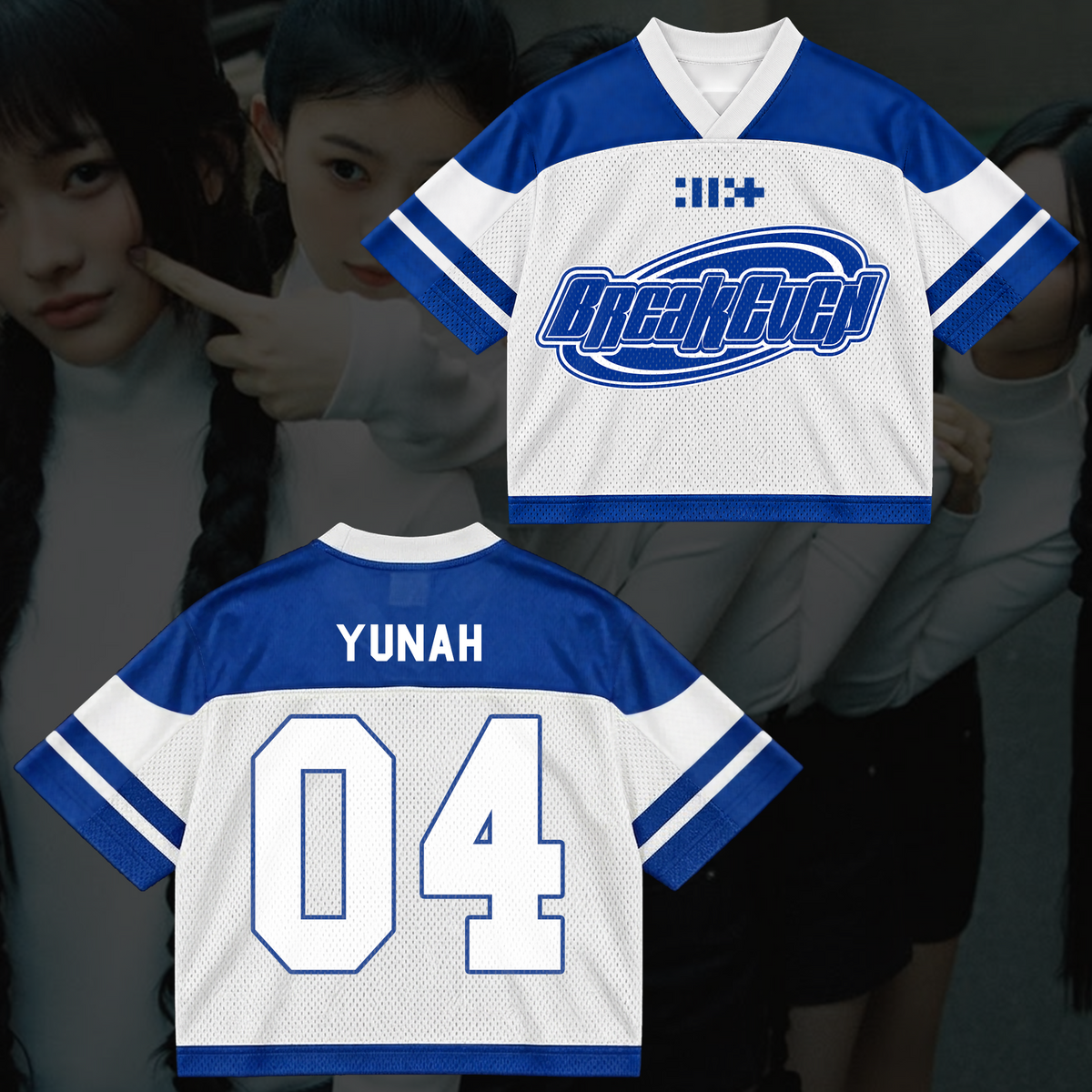 Athletic Illit Breakeven Album Comeback Mixed Mesh Jersey For Gllit