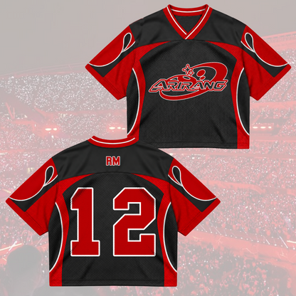 Dramatic Arirang Army Club All Members Cyber Grunge Mixed Mesh Jersey For Fans