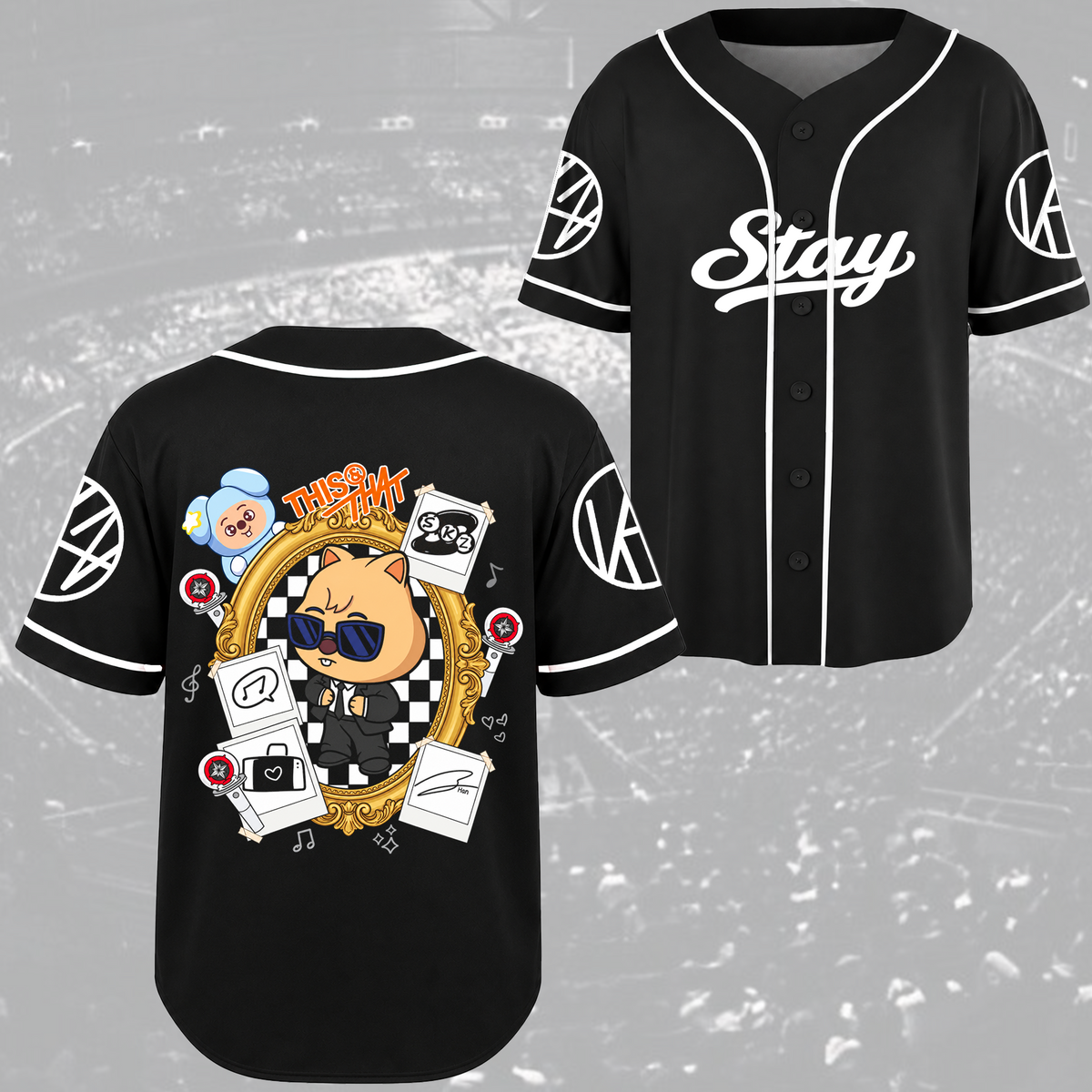 Adorable This & That Stray Kids Club Skzoo Streetwear Baseball Jersey For Stay