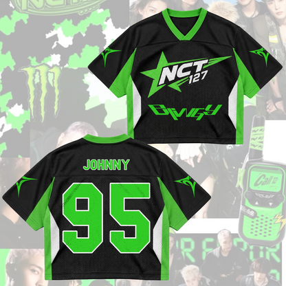 NCT 127 07 Blingy Album Cyber Star Mixed Mesh Trikot Geschenk für Fans