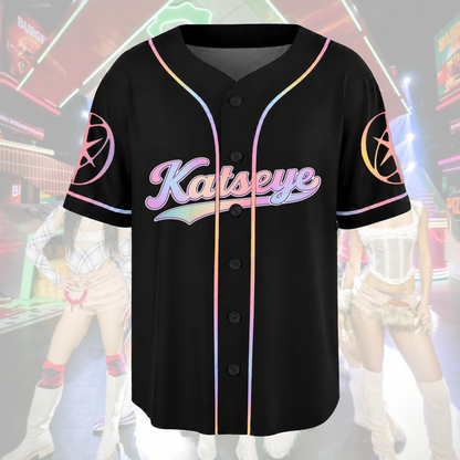 Color Splash Eye To Eye Katseye The Wildworld Tour Baseball Jersey