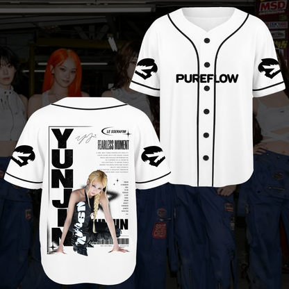 Chronicles LE SSERAFIM Pureflow World Tour Baseball Jersey Fan Edition