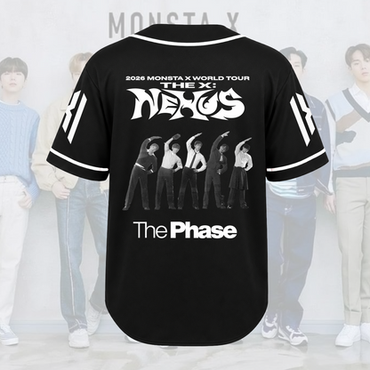 Monsta X The Phase Album Baseball-Trikot Geschenk für Fans