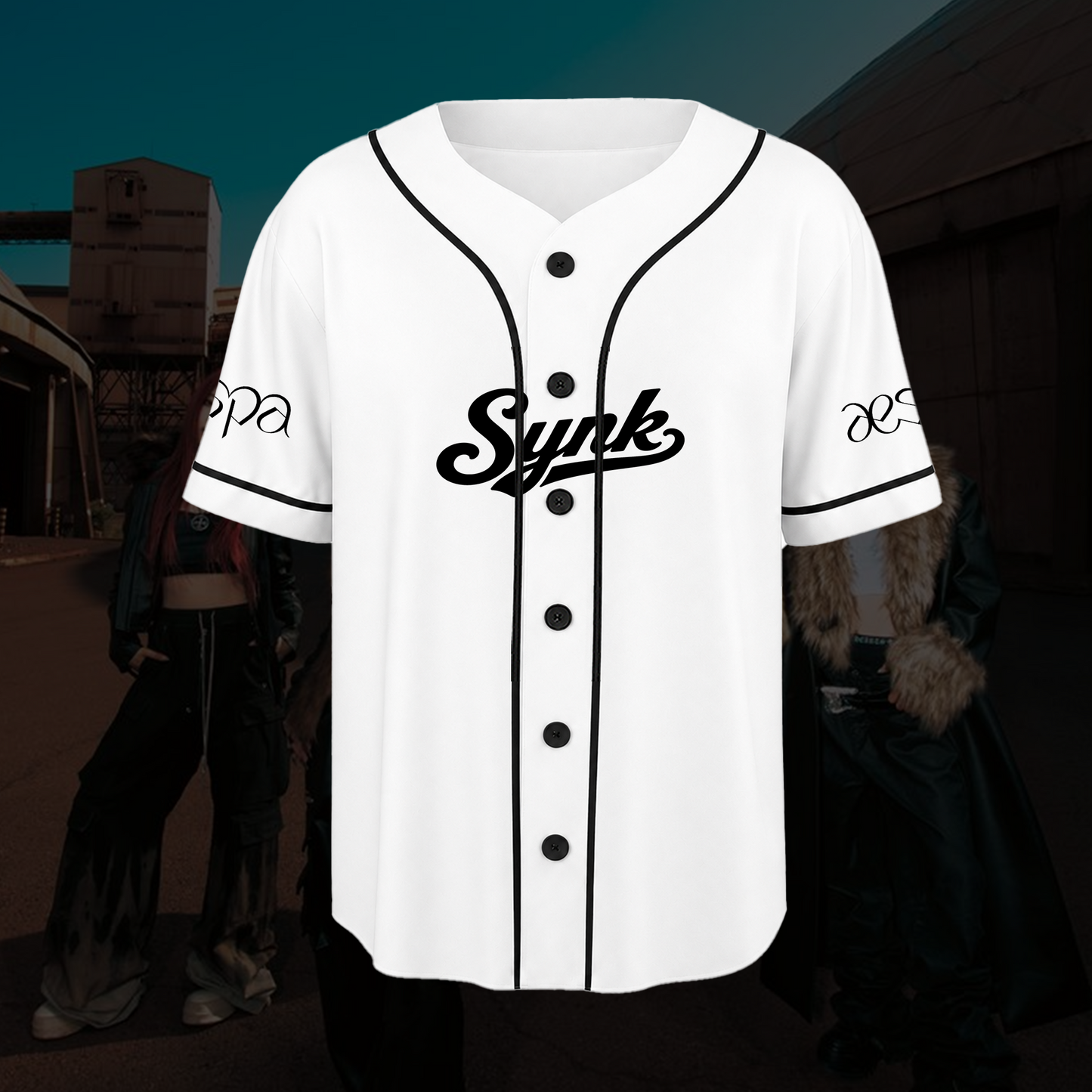 Gorgeous Aespa Baseball Jersey Metallic Pink  Synk Tour Concert Outfit Gift For Fans