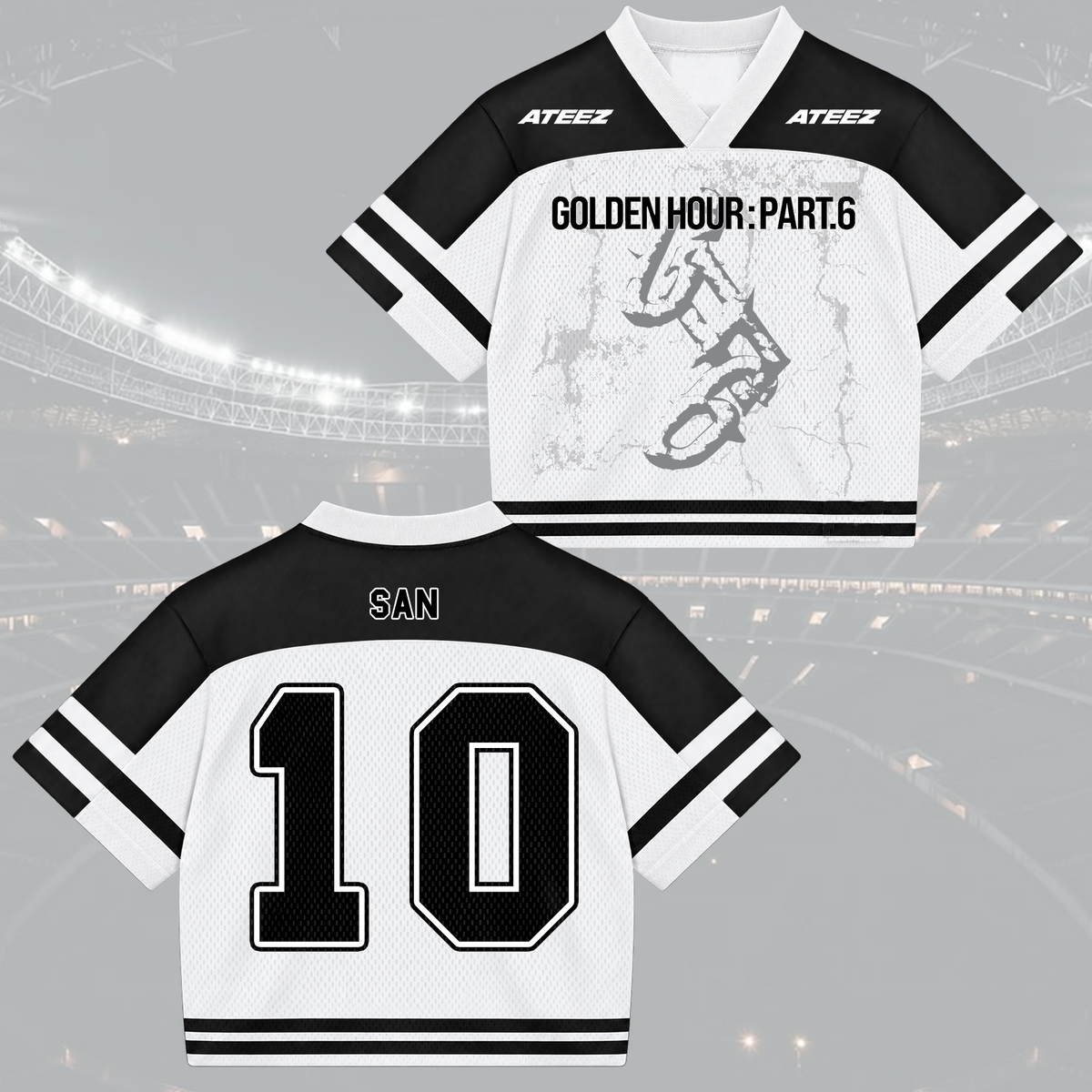 Epic Golden Hour Part 6 ATEEZ Mixed Mesh Jersey Jersey For Atiny