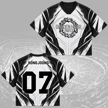 Fierce Golden Hour Part 6 ATEEZ Futuristic Mix Mesh Jersey For Atiny