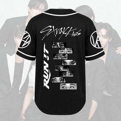 Fierce Gaze Run It World Tour Stray Kids Baseball Jersey Gift For Fans