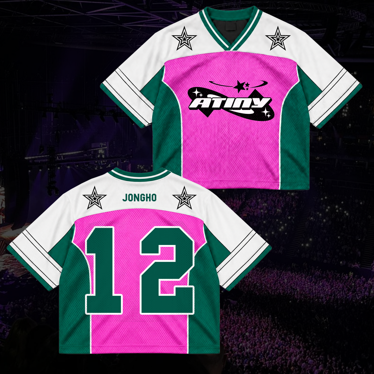 Epic BAD Tinys Club All Members Cyber Grunge Mixed Mesh Jersey For Atiny