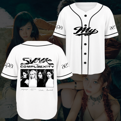 Dazzling aespa Complexity Tour Baseball Jersey Lemonade Gift for Fan