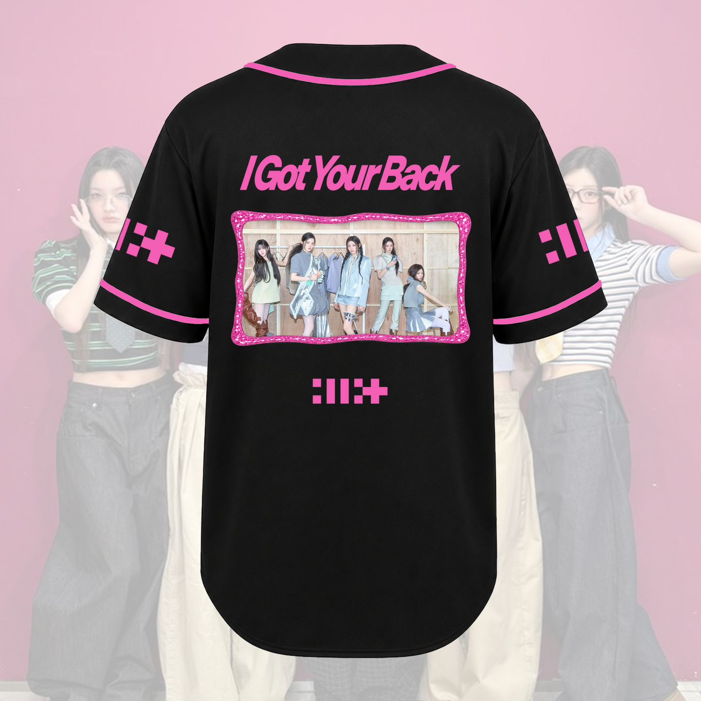 ILLIT I Got Your Back Baseball Jersey Kawaii Athleisure Concert Outfit Gift For Fans