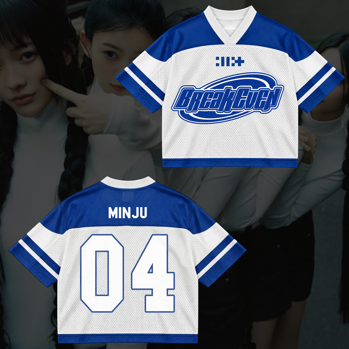 Athletic Illit Breakeven Album Comeback Mixed Mesh Jersey For Gllit