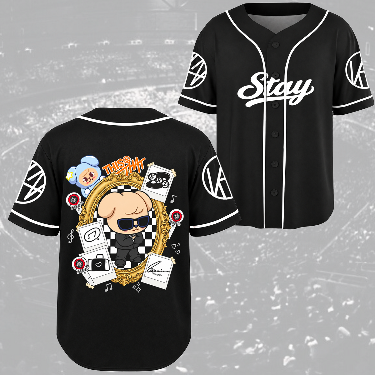 Adorable This & That Stray Kids Club Skzoo Streetwear Baseball Jersey For Stay