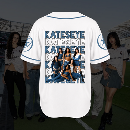 KATSEYE  The Wild World Tour Baseball Jersey Denim Aesthetic Merch Gift For Fans