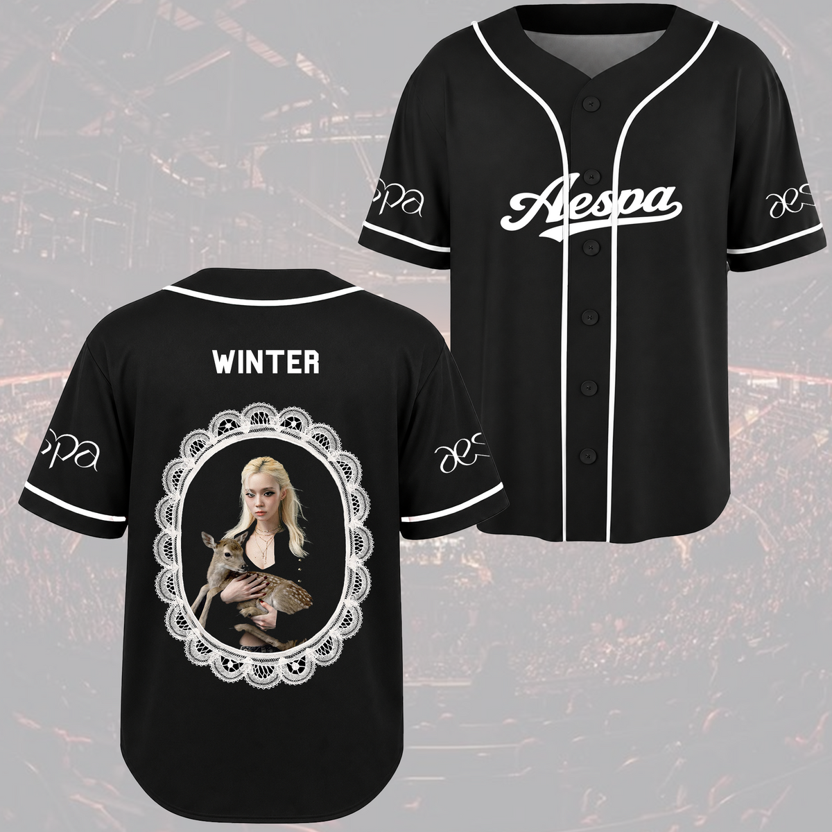 Aespa Visual Baseballtrikot 2026 Tour Konzert Outfit Fan-Merch