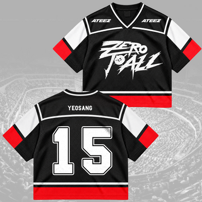 Electric ATEEZ Zero To All World Tour Mix Mesh Jersey For Atiny