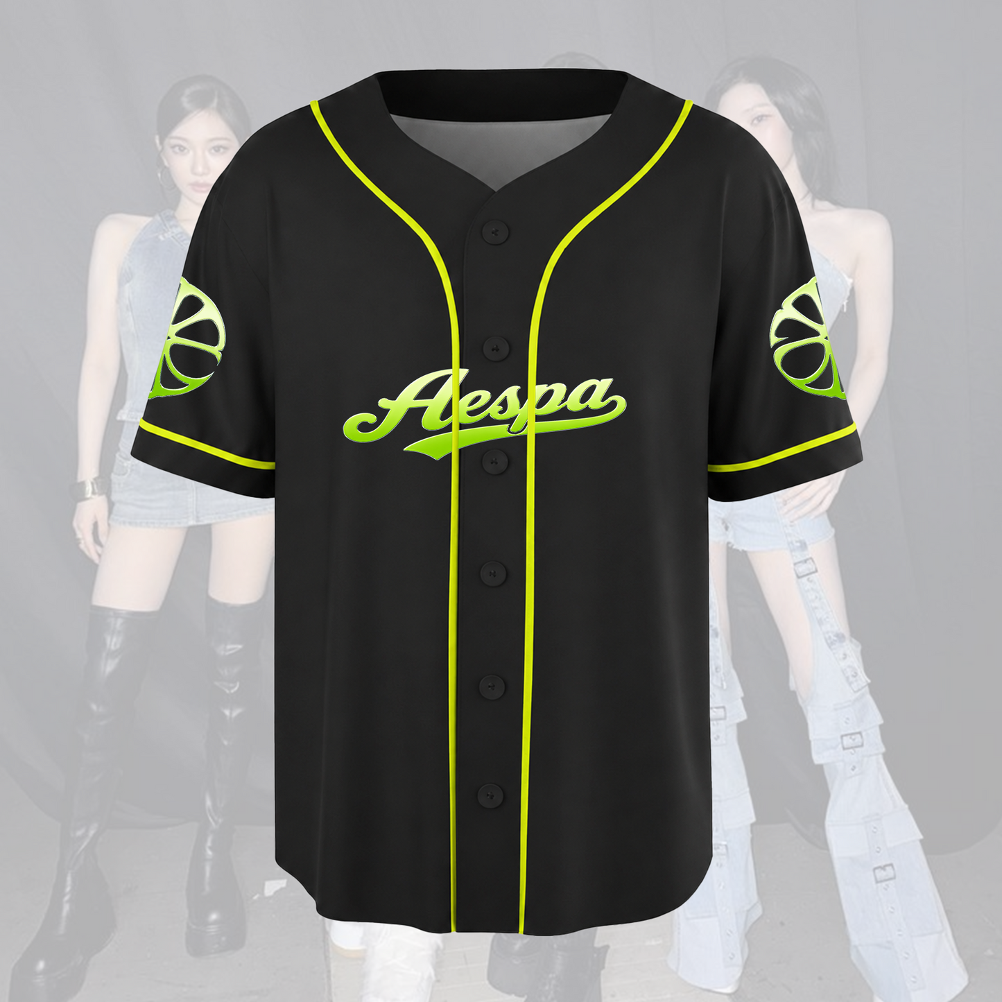 Aespa Lemonade Baseball Jersey Kpop Concert Outfit Synk Hyper Line Merch Fan Gifts