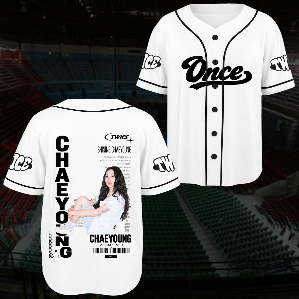 Electric Spotlight T.W.I.C.E. Club Spotless Sporty Baseball Jersey For Once