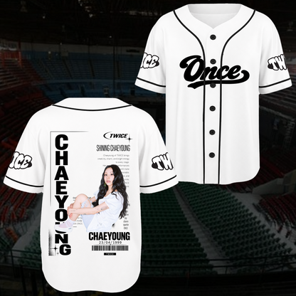 Electric Spotlight T.W.I.C.E. Club Spotless Sporty Baseball Jersey For Once