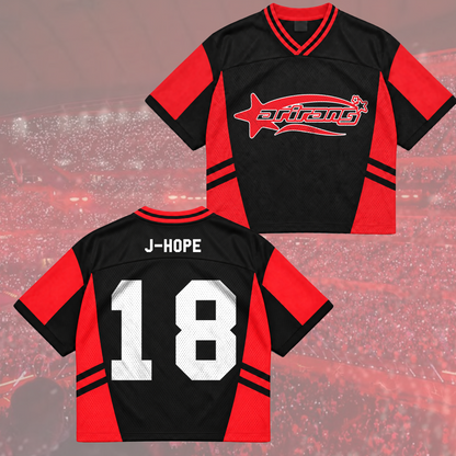 Rose of Sharon Bangtan Boys Arirang Welttournee BTS Mesh-Trikot-Mix Geschenk für Army