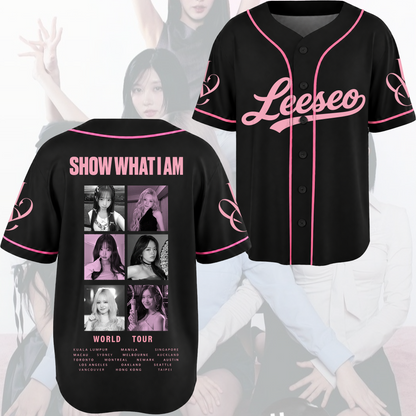 Amour Lady Ive Show What I AM  World Tour Baseball Jersey Fan Editon