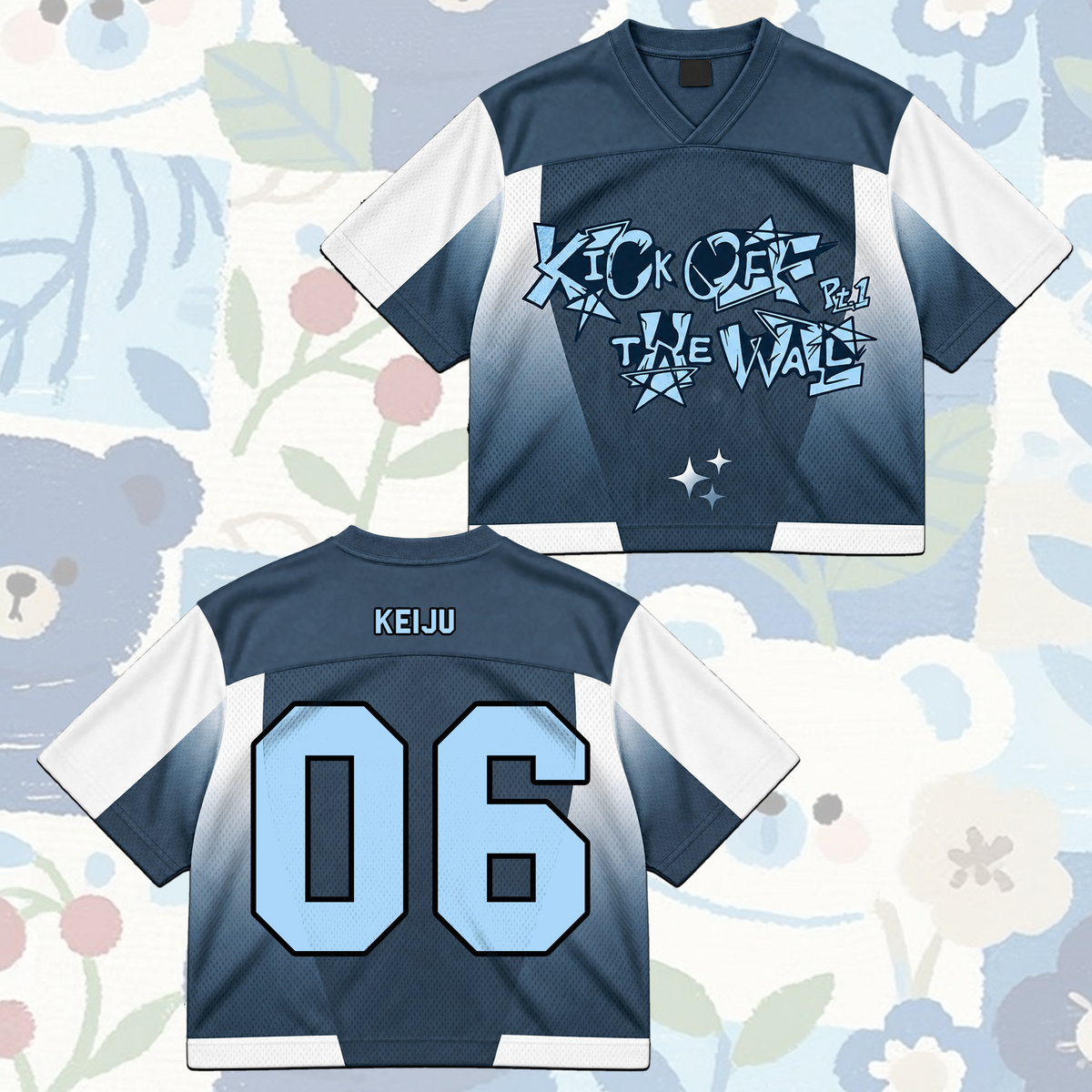 KickFlip Kick Off The Wall Pt 1 Cyberpunk Mixed Mesh Jersey Gift For Fans