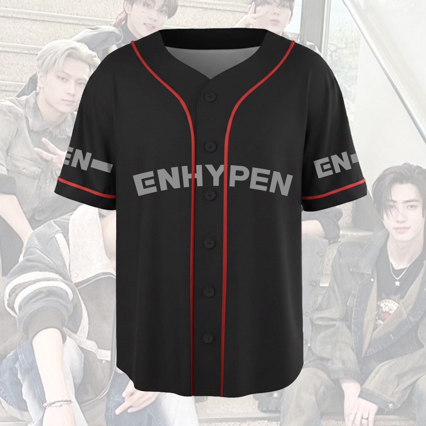 Crypti Enhypen Blood Saga Tour Baseball Jersey Gift For Fans
