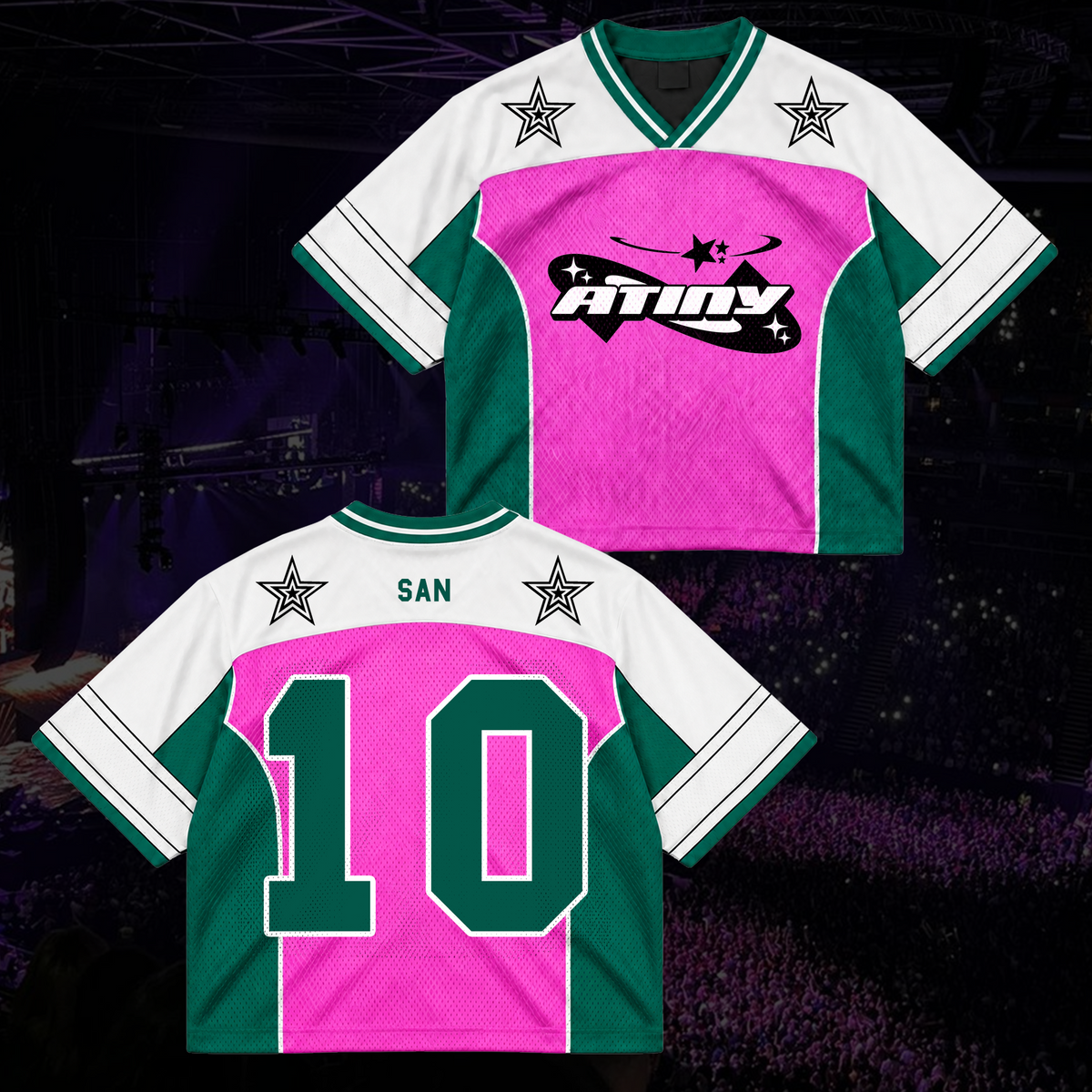 Epic BAD Tinys Club All Members Cyber Grunge Mixed Mesh Jersey For Atiny