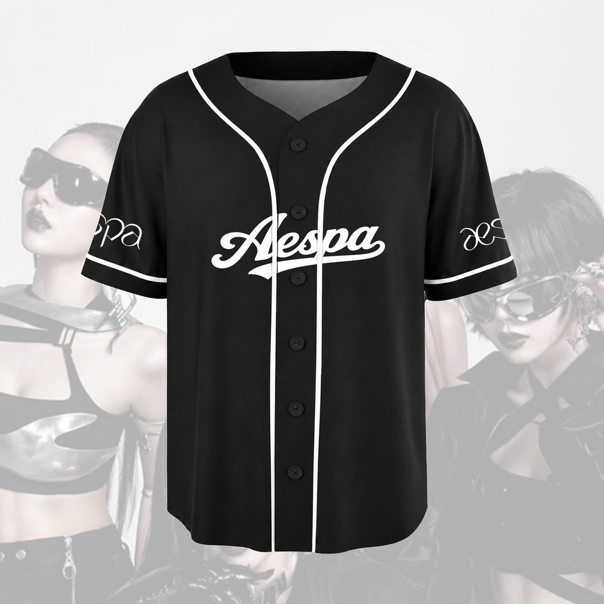 Aespa Synk Complexity Tour Vaporwave  Baseball Jersey Gift For Fans