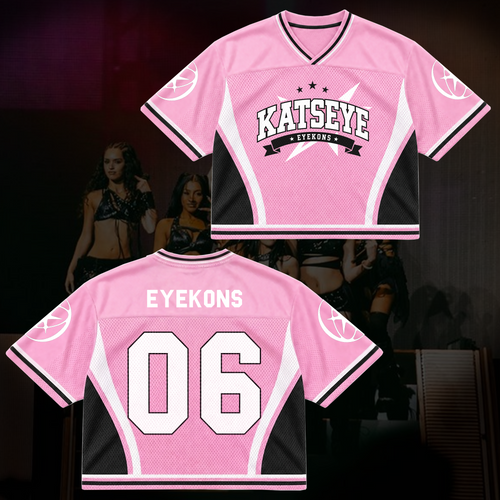 Celestial Katseye Wildworld Tour Mixed Mesh Jersey Top Gift For Fans