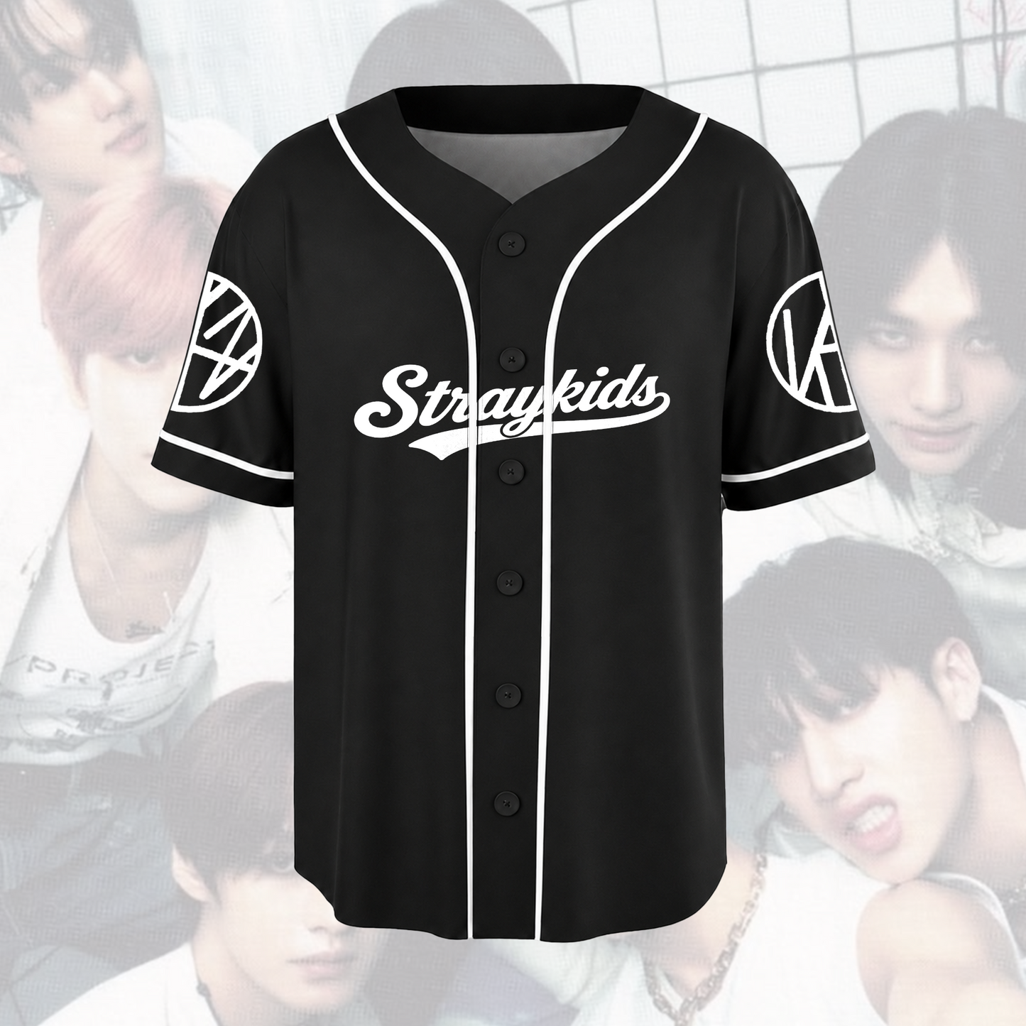 Stray Kids Run It Baseball Jersey Hip Hop Sports Merch Fan Gifts