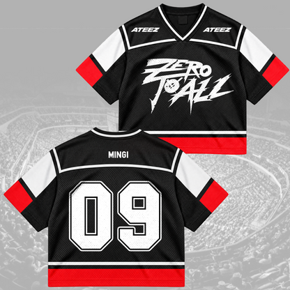 Electric ATEEZ Zero To All World Tour Mix Mesh Jersey For Atiny