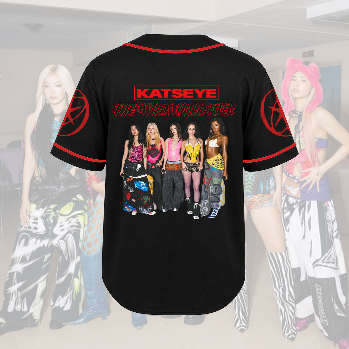KATSEYE The Wildworld Tour Retro Streetwear Baseball Jersey Gift For Fans