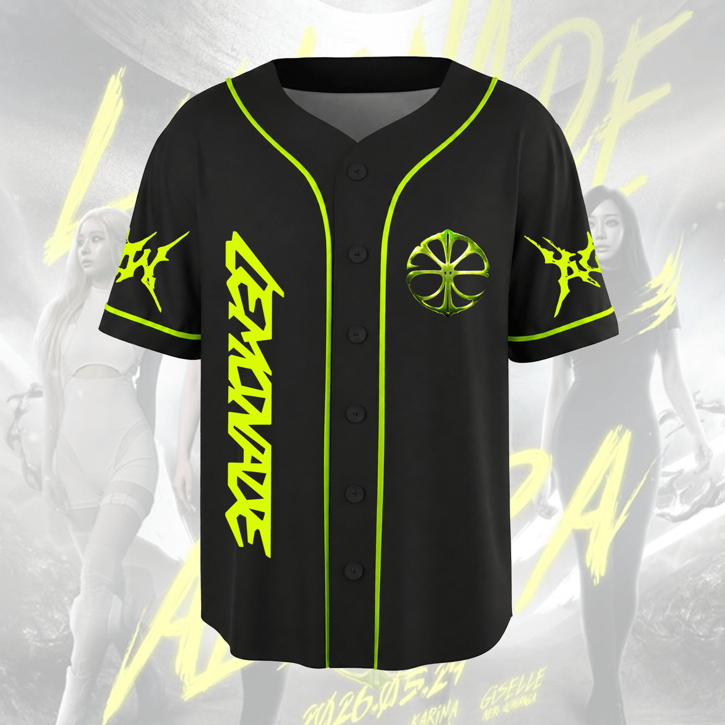 Aggressive Aespa WDA Lemonade Album Baseball Jersey