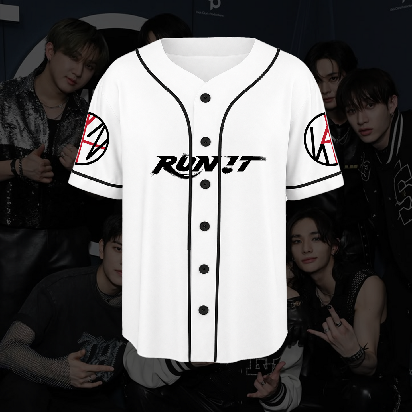 Anachronistic Stray kids Run It World Tour Baseball Jersey Fan Edition