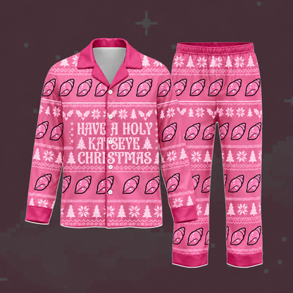 Merry Have A Holy Christmas K.A.T.S.E.Y.E. Club Yoonchae Symbol Ugly Christmas Pajama Set For Eyekons
