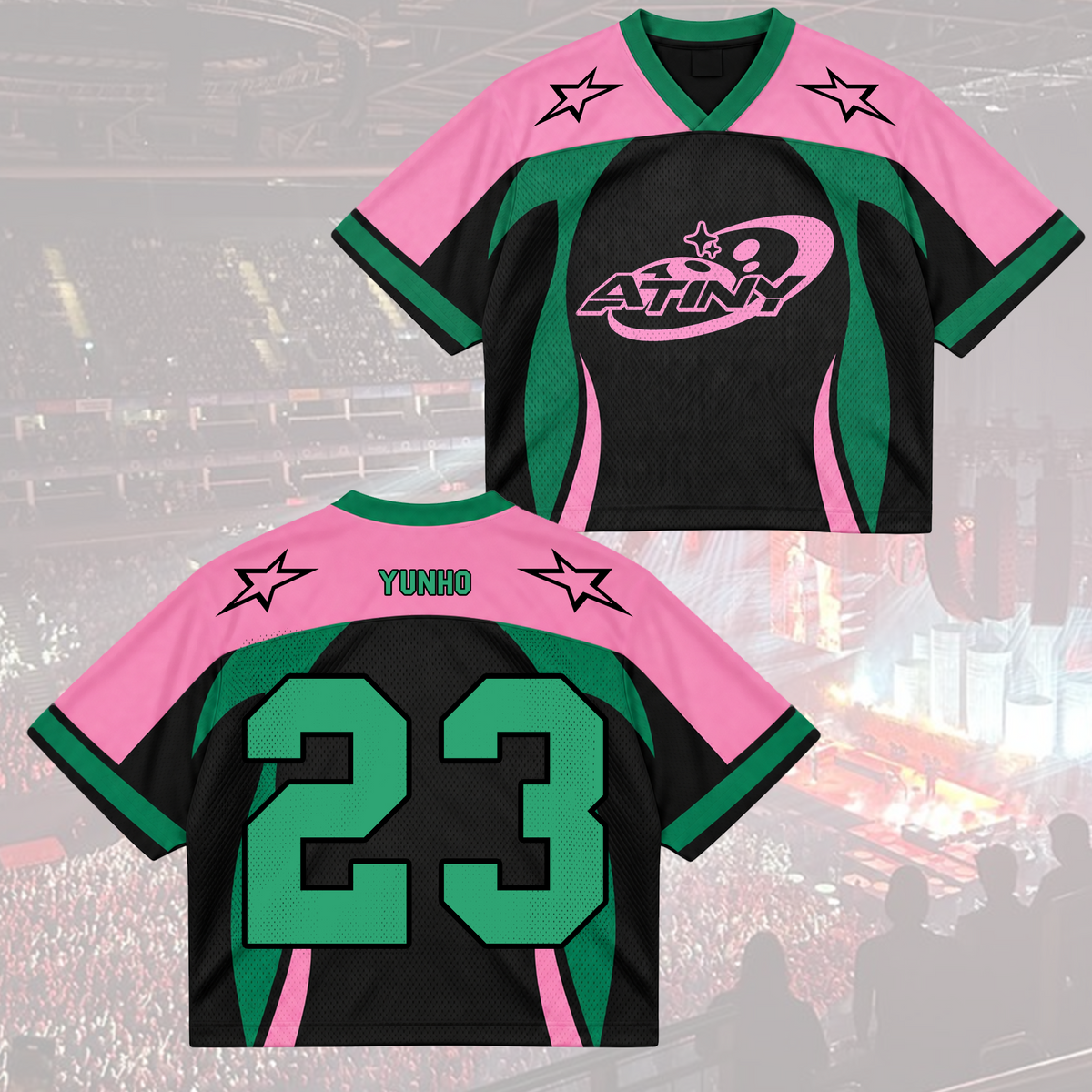 Powerful Ice On Fire Tinys Club All Members Cyber Grunge Mixed Mesh Jersey For Atiny