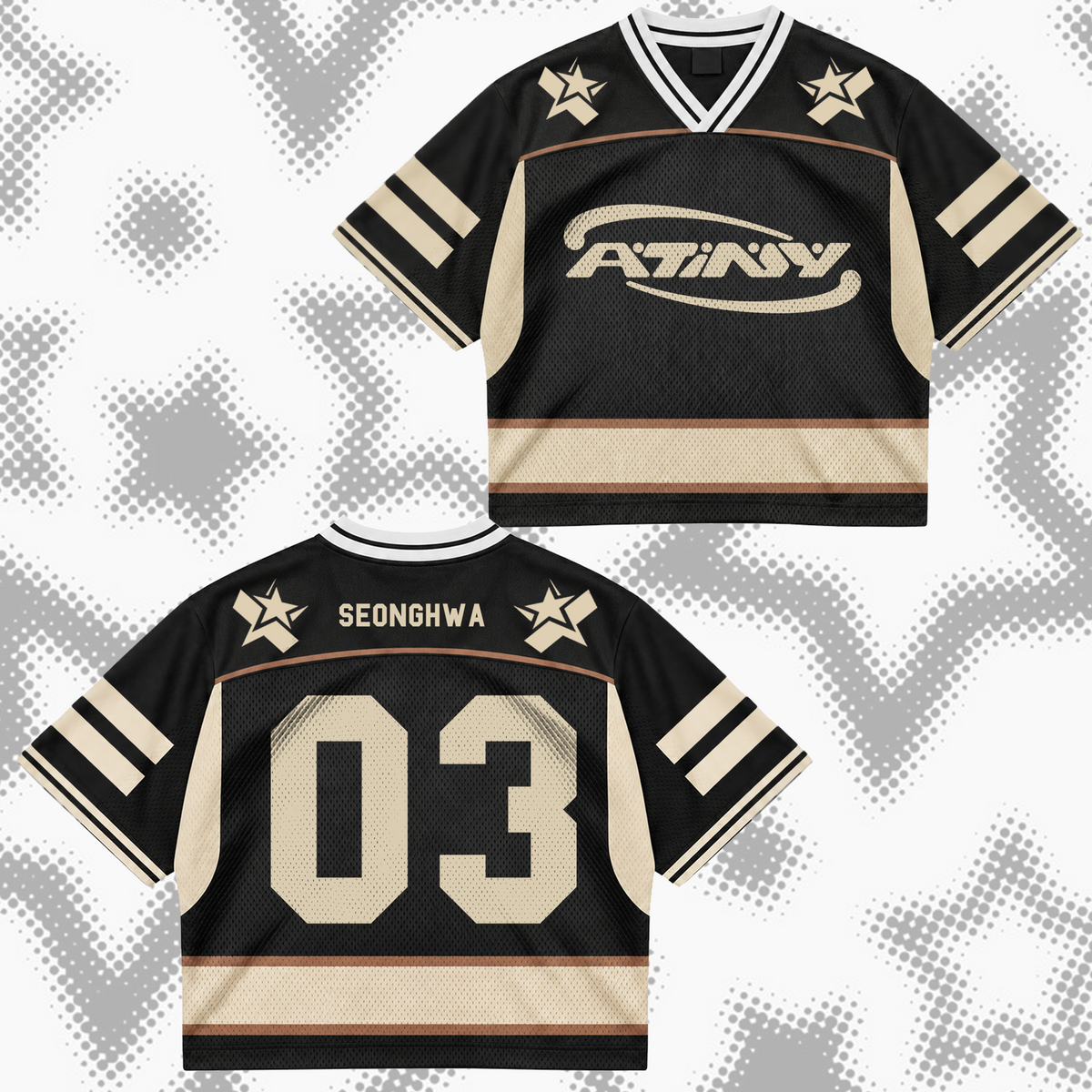 Chrysalis ATEEZ Golden Hour Teil 5 Album Mixed-Mesh-Trikot