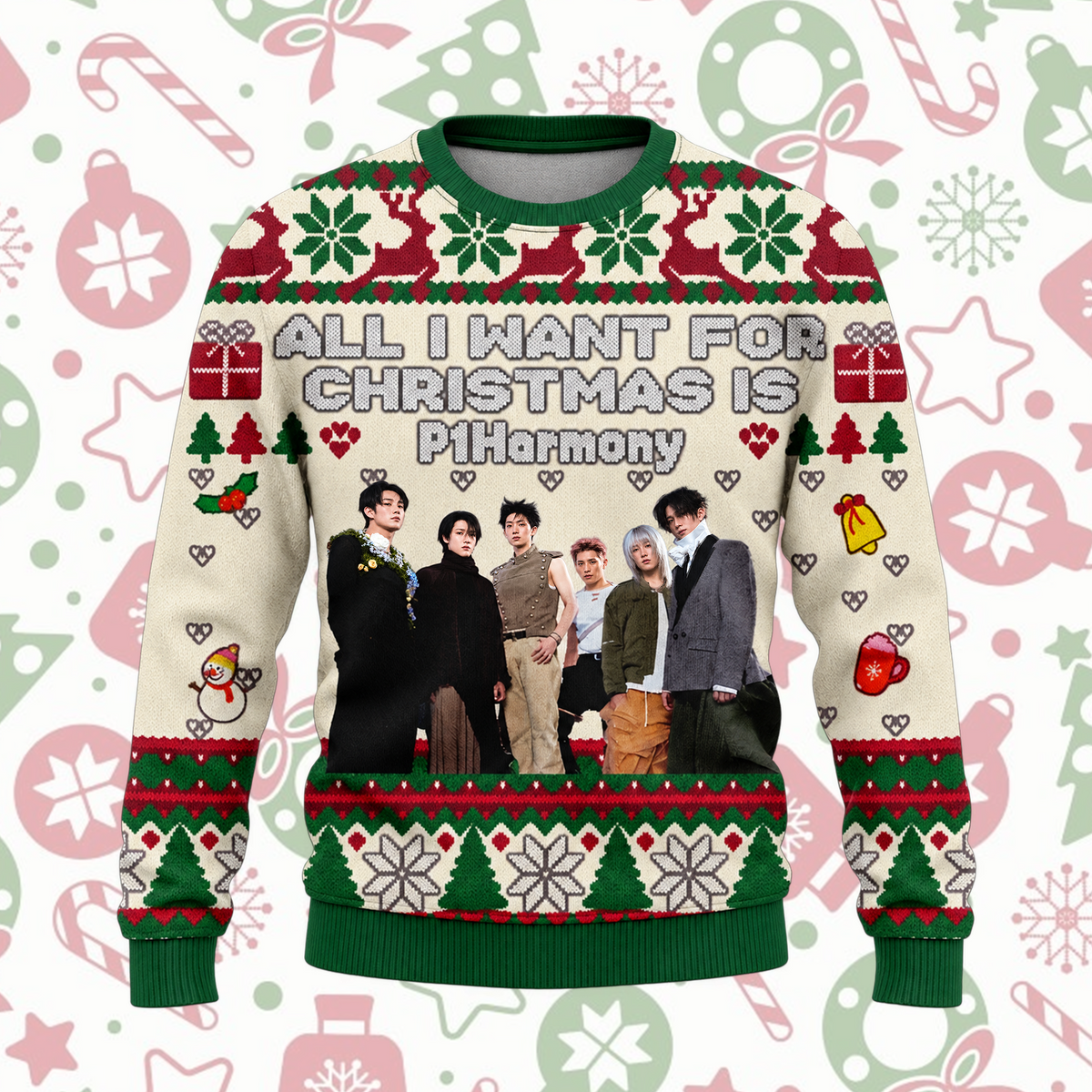 All I Want For Christmas Is P1Harmony Ugly Sweater