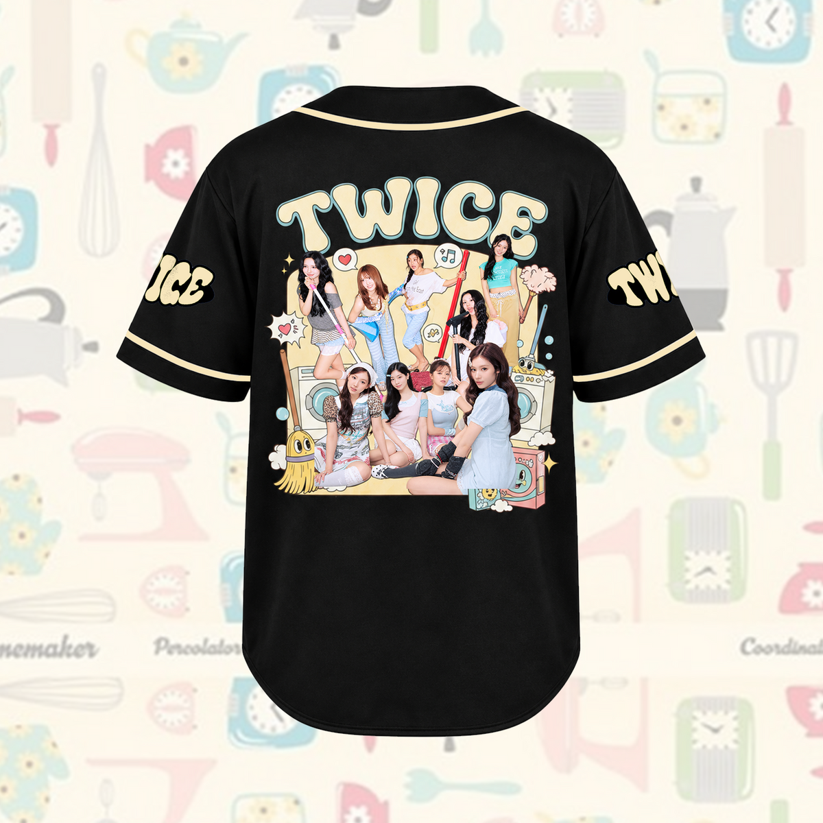 Dreamy Spotless T.W.I.C.E. Club Retro Americana Baseball Jersey For Once