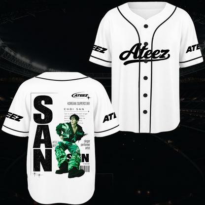 Ateez Golden Hour Teil 5 Albumkonzept Konzert Baseballtrikot Fan-Edition