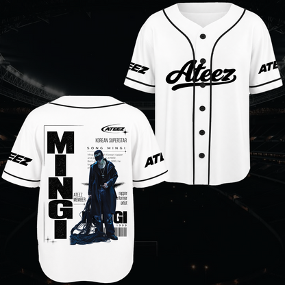 Ateez Golden Hour Teil 5 Albumkonzept Konzert Baseballtrikot Fan-Edition