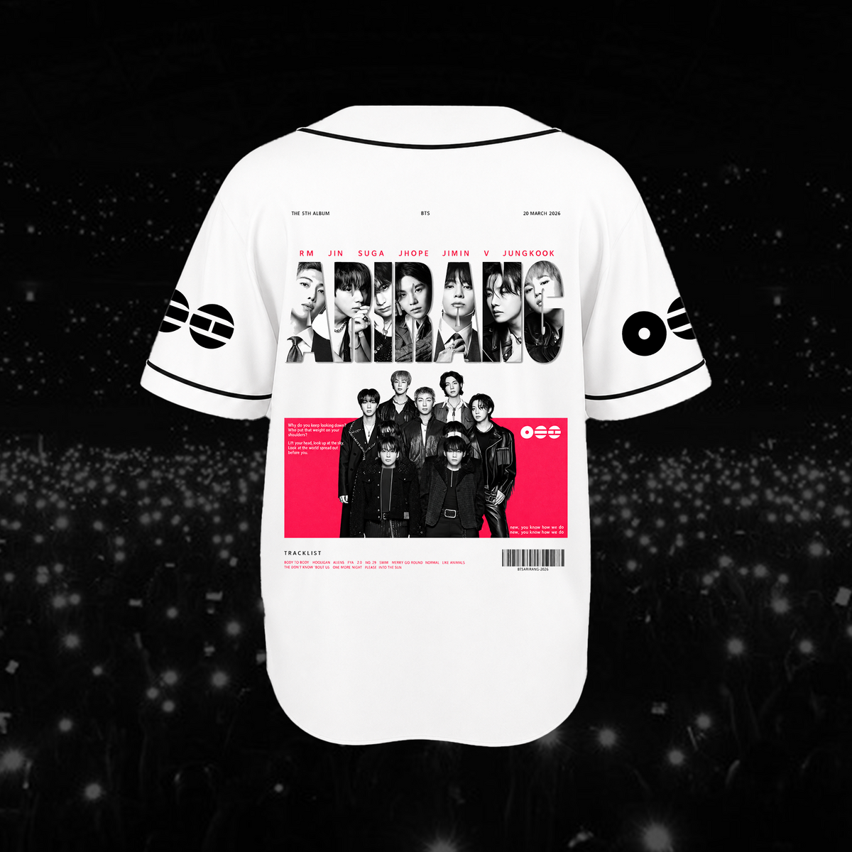 BTS Hooligan Baseball-Trikot Dieses Moment Arirang Streetwear Geschenk für Fans