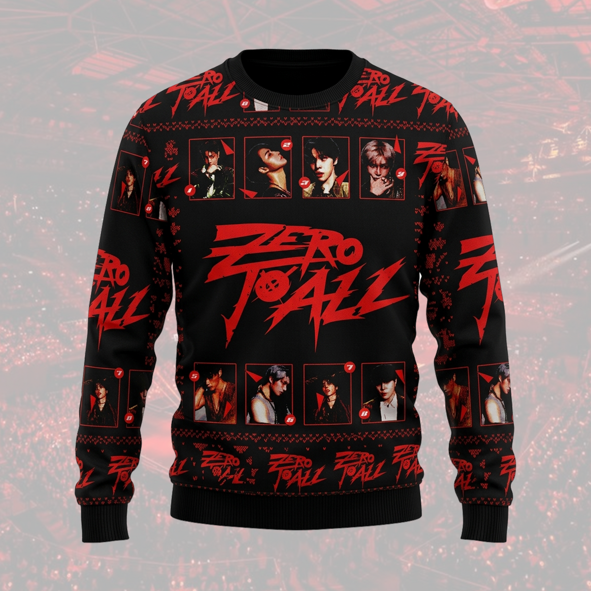 Dramatic ATEEZ Zero To All World Tour  Ugly Christmas Sweater For Atiny