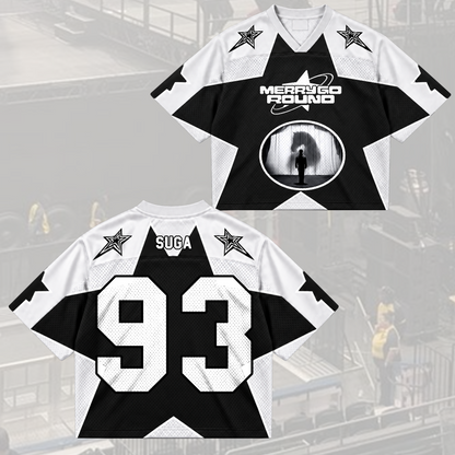 Electric Merry Go Round Army Club All Members Abstract Geometric Mixed Mesh Jersey For Fans
