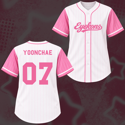 Holografisches Katseye The Wildworld Tour Baseball-Trikot von Eyekon Gifts