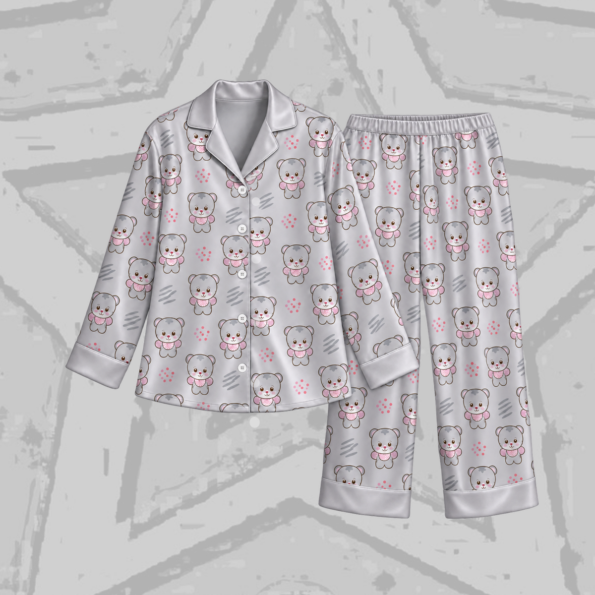 Vivid T.W.I.C.E. Club Chaeyoung Son Chaetty Mascot Pastel Coquette Pajama Set For Once