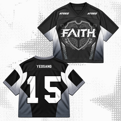 ATEEZ Golden Hour Part 6 Cyberpunk Faith Mixed Mesh Jersey Gift For Fans