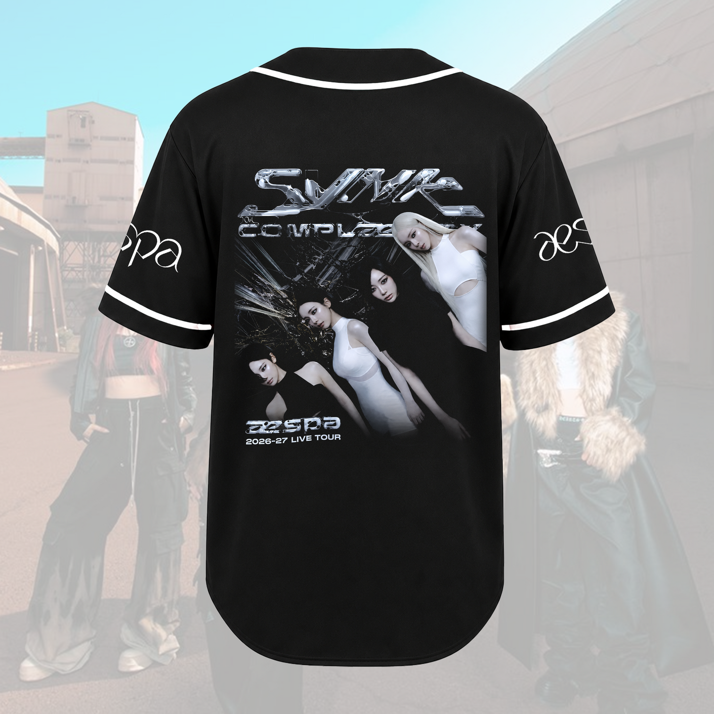 Aespa 2026 Live Tour Baseball Jersey SYNK Complexity Merch Fan Edition