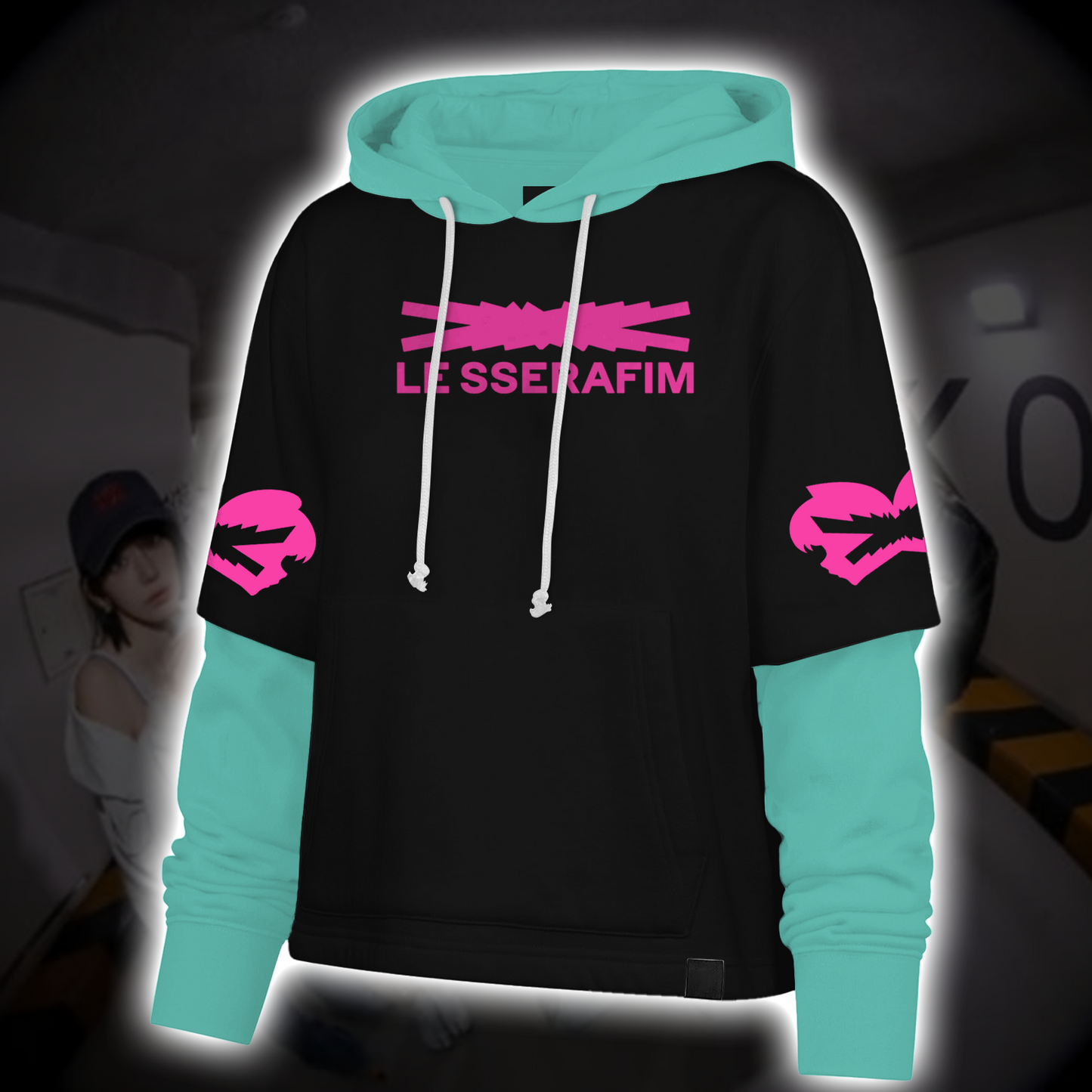 Chrome LE SSERAFIM Pureflow Concert  Shortstop Hoodie Gift for Fearnot Fans