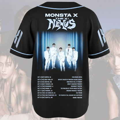 Monsta X  World Tour Nexus Baseball Jersey Gift For Fans